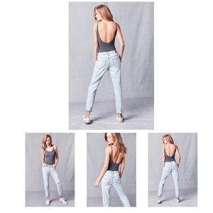 BDG Urban Outfitter light gray slim boyfriend Jean
